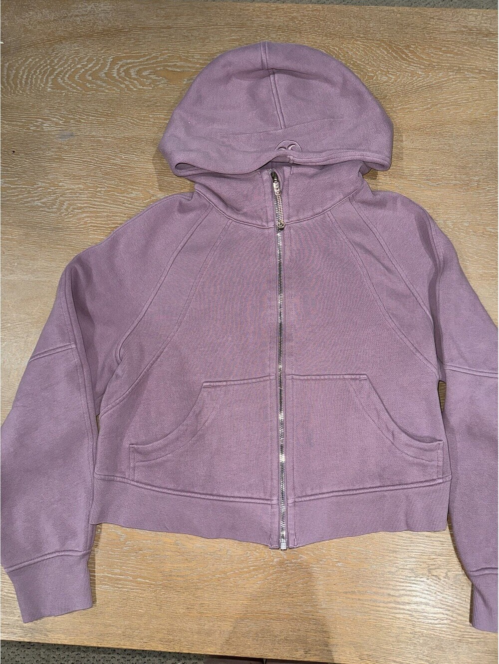 Lululemon Scuba Oversized Full-Zip Hoodie SIZE XS/S Lavender Lux / Mirror Silver